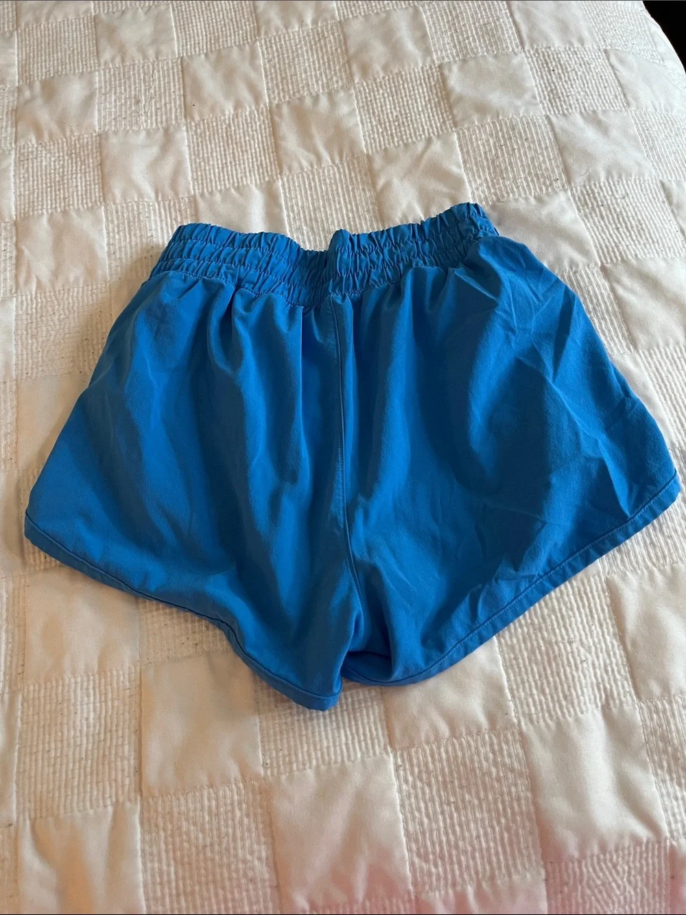 Athleta BLUE Girls' Performance RUN FREE Shorts with Built-In Liner